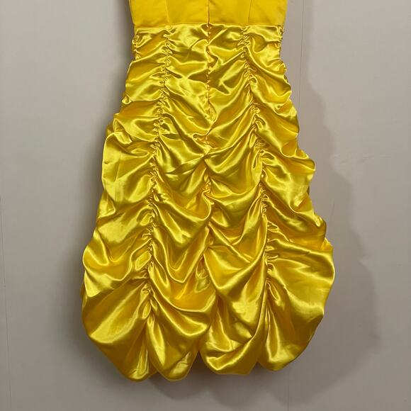 JerrisApparel Girl 4-5 ball gown Belle Beauty and the Best yellow Disney formal - Picture 8 of 8